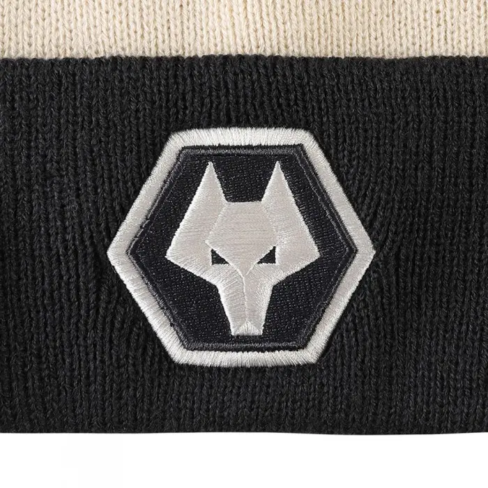 Wolverhampton Wanderers Fan Shop | Campus 47 Cuff Knit – Natural / Navy Collection Official Wolves Fan Gear